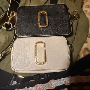 Stylish Black and Cream Women's Crossbody Bag